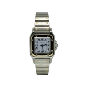 CARTIER SANTOS LADY GALBEE OR-ACIER 24MM REF.1170902