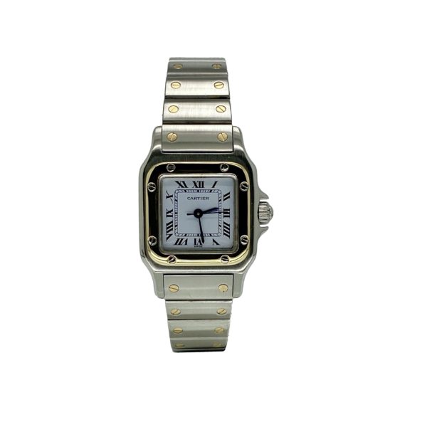 CARTIER SANTOS LADY GALBEE OR-ACIER 24MM REF.1170902