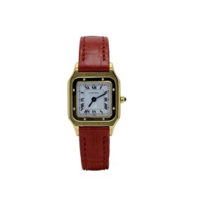 CARTIER SANTOS DUMONT PARIS OR JAUNE 18K 23MM REF.W007057