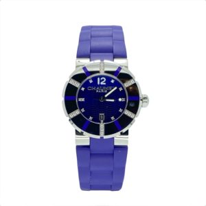 CHAUMET CLASS ONE EDITION LIMITED DIAMONDS BEZEL QUARTZ STEEL LADY 33MM REF.622C NEUVE!