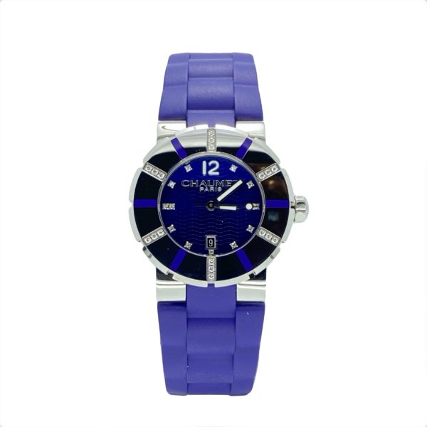 CHAUMET CLASS ONE EDITION LIMITED DIAMONDS BEZEL QUARTZ STEEL LADY 33MM REF.622C NEUVE!