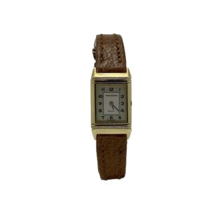 JAEGER LECOULTRE REVERSO DAME OR JAUNE 18K QUARTZ 15X24MM Réf. 140.106.1