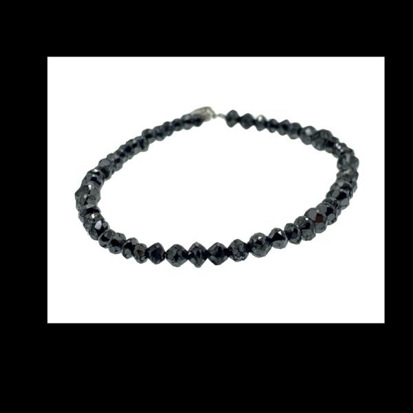 BRACELETS DE DIAMANTS NOIR PIECE UNIQUE CREATION OR24