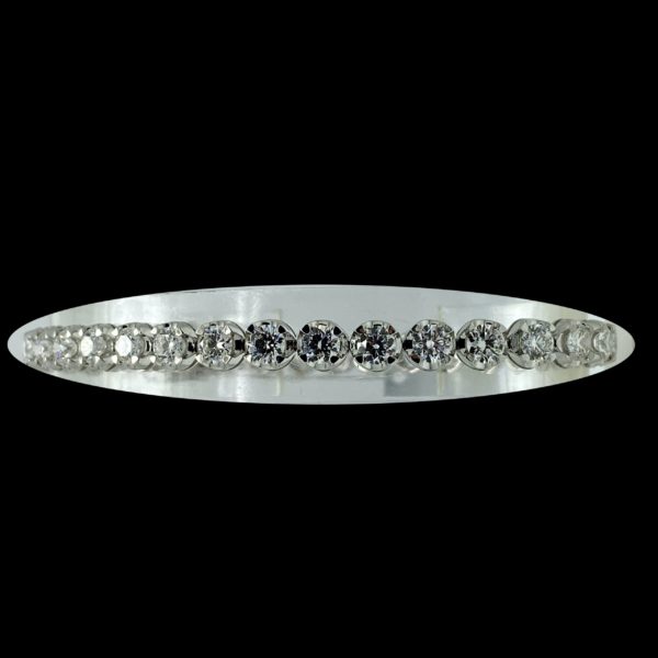 BRACELETS TENNIS SERTI DE 32 DIAMANTS 8,03CT. ET OR GRIS 18K/750
