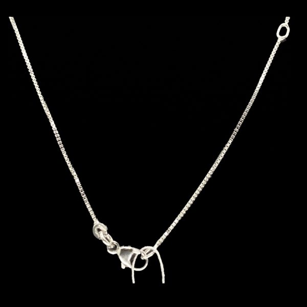 COLLIER-PENDENTIF  SOLITAIRE OR GRIS 18K ET DIAMANT DGI 0.33CTS – Image 4