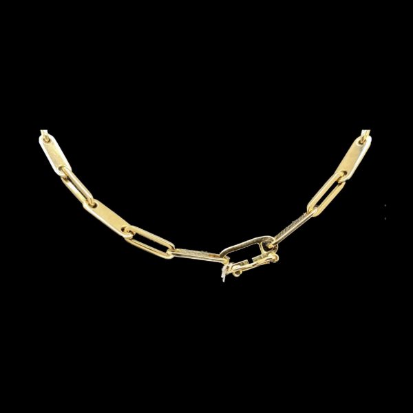 COLLIER-PENDENTIF dinh van PARIS MENOTTES DIAMANTS R12 OR JAUNE 18K – Image 3