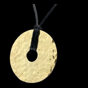 COLLIER-PENDENTIF ZEN CHINOIS OR JAUNE 18K