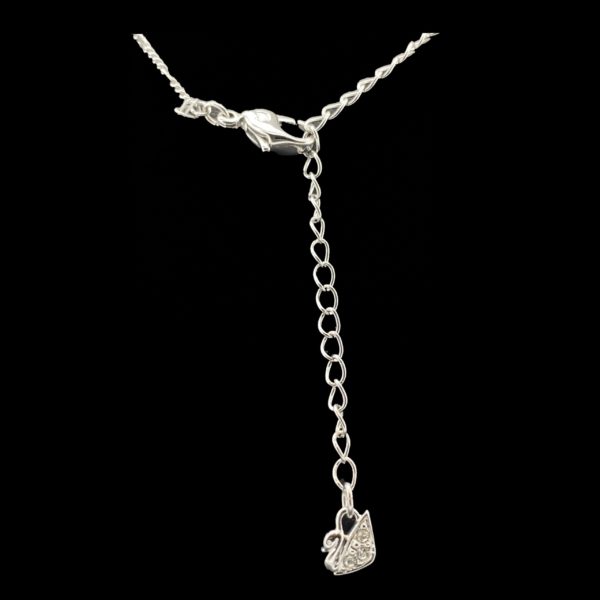 COLLIER-PENDENTIF  SOLITAIRE SWAROVSKI ZIRCON ARGENT 925 – Image 4