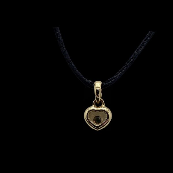 COLLIER-PENDENTIF CHOPARD PENDENTIF HAPPY DIAMONDS OR JAUNE 18K ET DIAMANT – Image 6