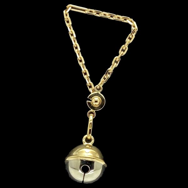 ACCESSOIRES PORTE-CLES CLOCHETTE EN OR JAUNE ET GRIS 18K – Image 3