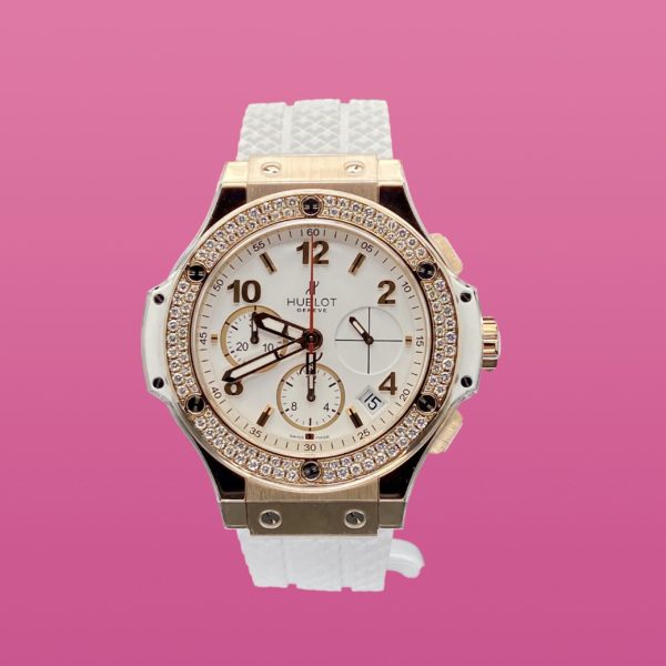 HUBLOT BIG BANG GOLD WHITE DIAMONDS 41MM Réf. 341.PE.230.RW.114 – Image 2