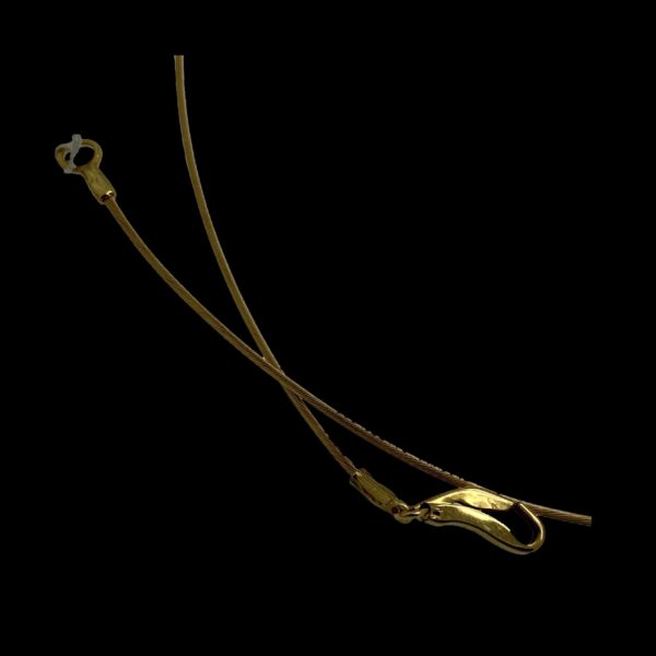 COLLIER-PENDENTIF CÂBLE OR JAUNE 18K-750 Taille 40CM – Image 3