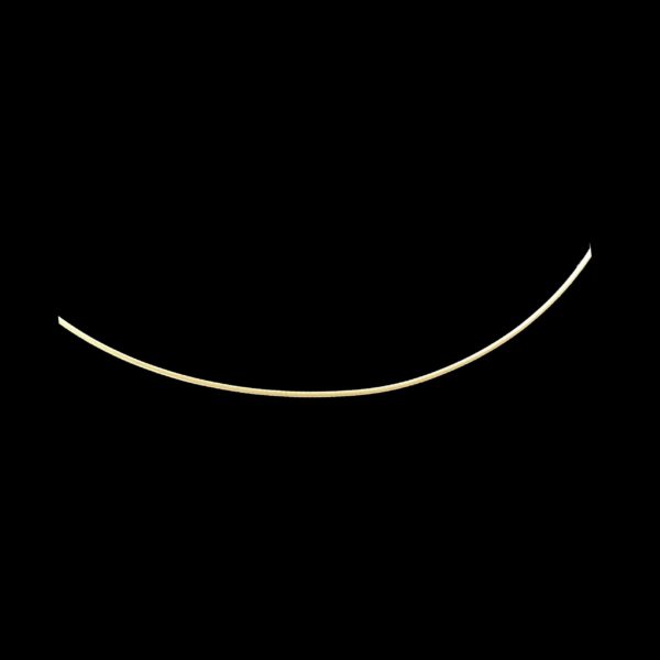 COLLIER-PENDENTIF CÂBLE OR JAUNE 18K-750 Taille 40CM – Image 2