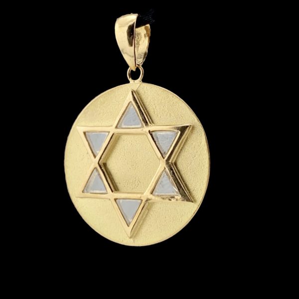 COLLIER-PENDENTIF  ETOILE DE DAVID "MAGHEN DAVID" OR JAUNE 18K ET DIAMANT – Image 2