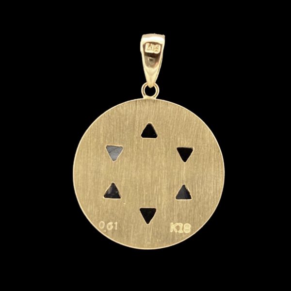 COLLIER-PENDENTIF  ETOILE DE DAVID "MAGHEN DAVID" OR JAUNE 18K ET DIAMANT – Image 4