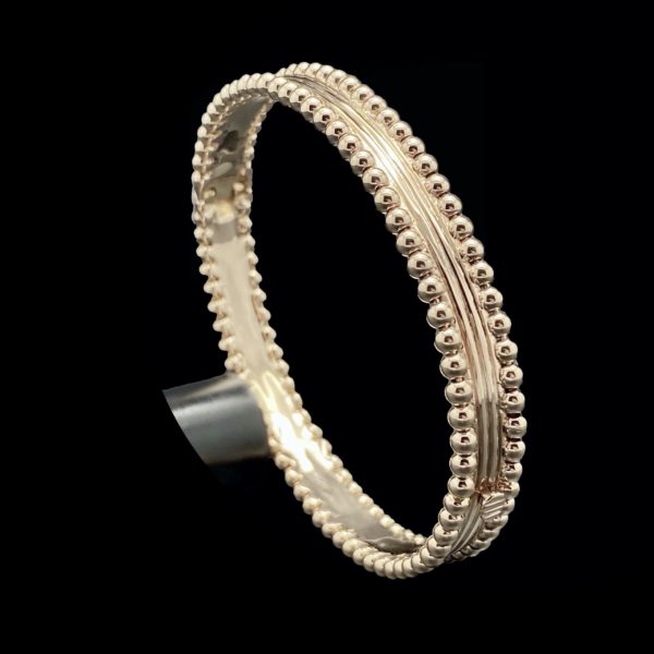 BRACELETS KUNZ COLLECTION BOULES EN OR ROSE 18K TAILLE 16CM – Image 6