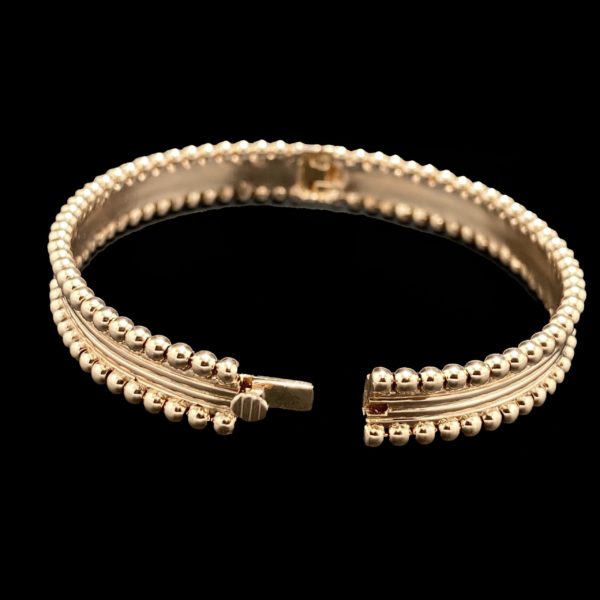 BRACELETS KUNZ COLLECTION BOULES EN OR ROSE 18K TAILLE 16CM – Image 3