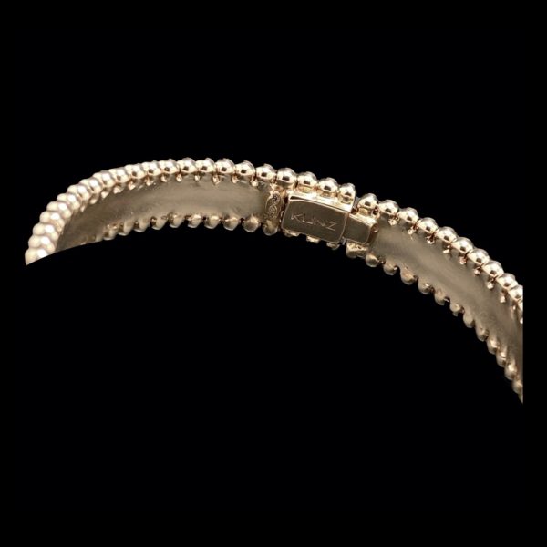 BRACELETS KUNZ COLLECTION BOULES EN OR ROSE 18K TAILLE 16CM – Image 4