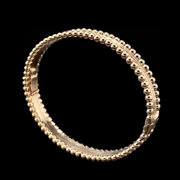 BRACELETS KUNZ COLLECTION BOULES EN OR ROSE 18K TAILLE 16CM – Image 2