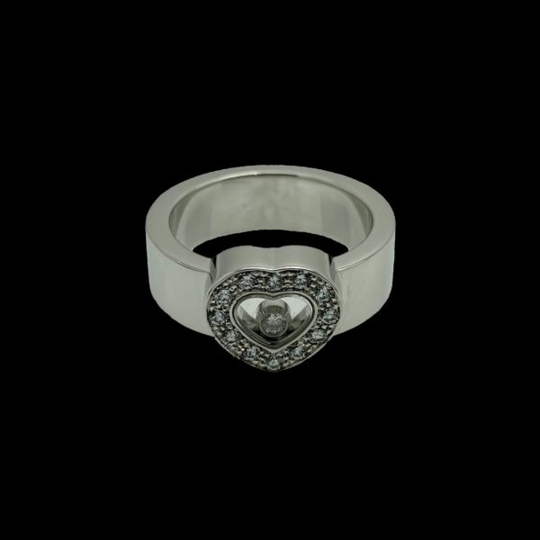 BAGUE CHOPARD  HAPPY DIAMONDS ICONS OR GRIS 18K TAILLE 52 – Image 3