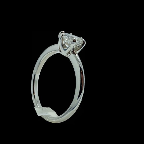 BAGUE SOLITAIRES PIECE UNIQUE CREATION OR24 OR 18K/750 GRIS – Image 5