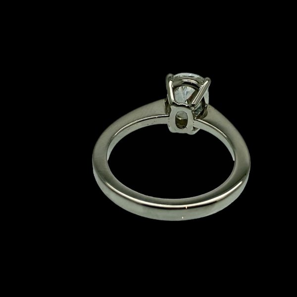 BAGUE SOLITAIRES PIECE UNIQUE CREATION OR24 OR 18K/750 GRIS – Image 8