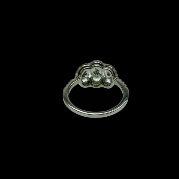 BAGUE DIAMANTS ET OR GRIS 14K/585 TAILLE 53/54 – Image 6