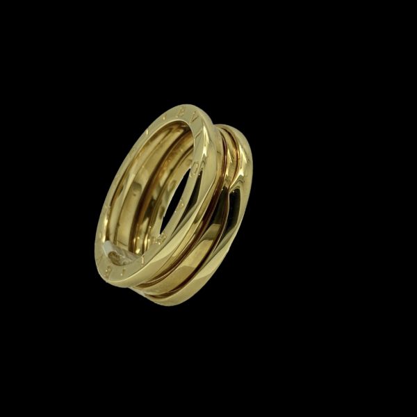 BAGUE BVLGARI B-Zéro 1 OR JAUNE 18K TAILLE 59-3 RANGS – Image 3