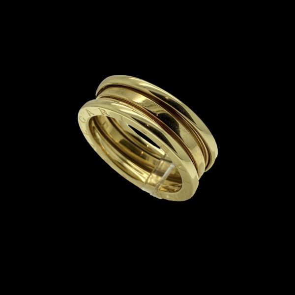 BAGUE BVLGARI B-Zéro 1 OR JAUNE 18K TAILLE 59-3 RANGS – Image 4