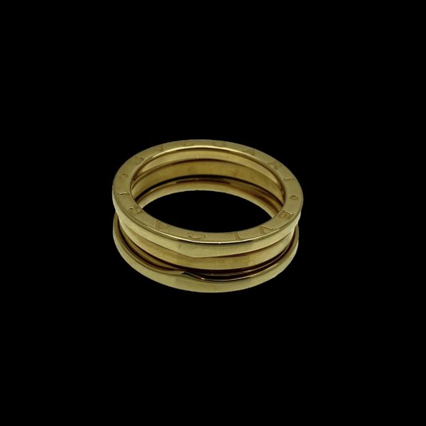 BAGUE BVLGARI B-Zéro 1 OR JAUNE 18K TAILLE 59-3 RANGS – Image 5