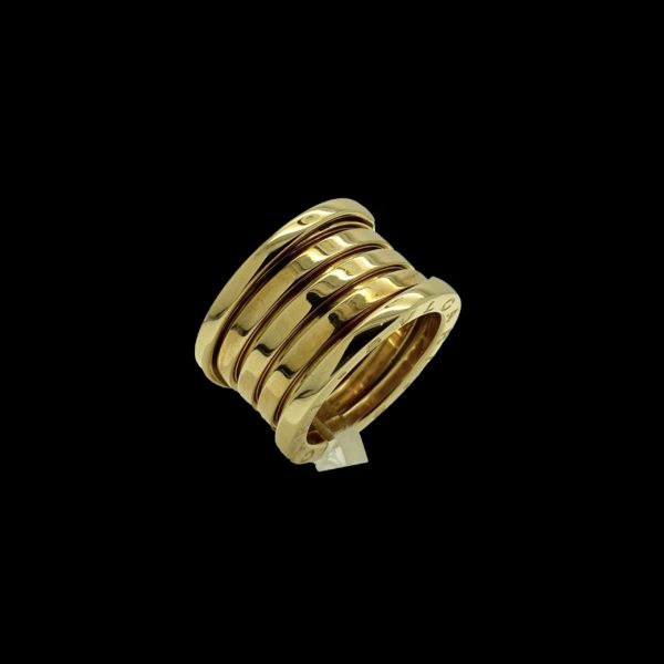 BAGUE BVLGARI B-Zéro 1 OR JAUNE 18K TAILLE 51-5 RANGS – Image 4