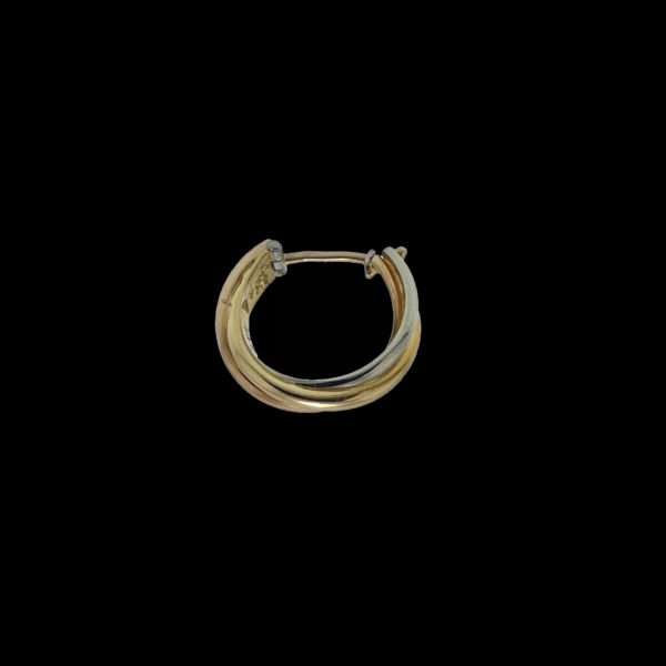 BOUCLES D'OREILLES CARTIER TRINITY 3 ORS CREOLES – Image 5