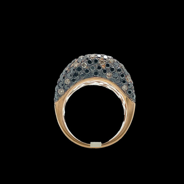 BAGUE VAGUE OR ROSE DIAMANTS TAILLE BRILLANT 4,47CTS. G-VS TAILLE 53/54 – Image 2