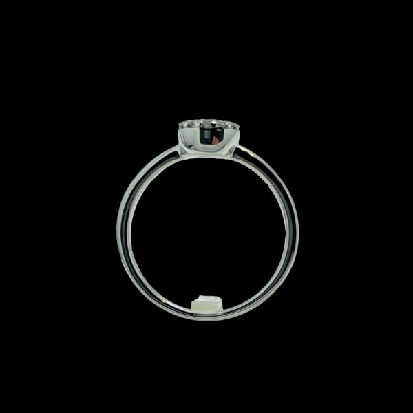 BAGUE SOLEIL DIAMANTS 0,38CT. ET OR GRIS 18K TAILLE 53 – Image 2