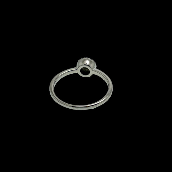 BAGUE SOLEIL DIAMANTS 0,38CT. ET OR GRIS 18K TAILLE 53 – Image 5