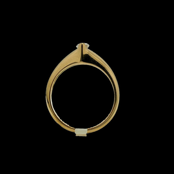 BAGUE CARTIER 1995 SOLITAIRES GIPSY OR JAUNE 18K SERTIE D'UN DIAMANTS MARQUISE TAILLE 53 – Image 2