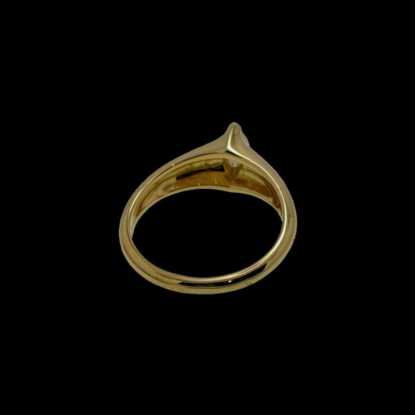 BAGUE CARTIER 1995 SOLITAIRES GIPSY OR JAUNE 18K SERTIE D'UN DIAMANTS MARQUISE TAILLE 53 – Image 8