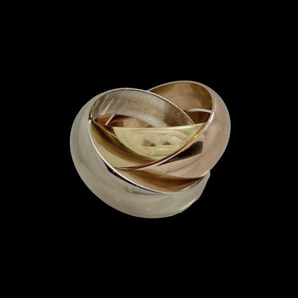 BAGUE BUCHERER CARL TRINITY TROIS OR 18K/750 TAILLE – Image 3