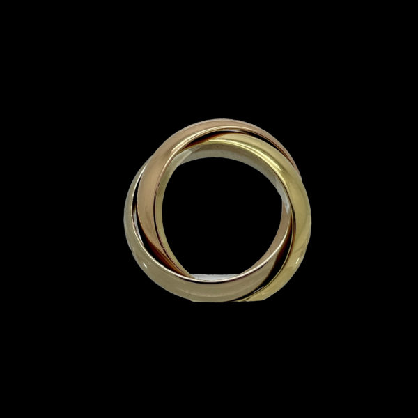 BAGUE BUCHERER CARL TRINITY TROIS OR 18K/750 TAILLE – Image 5