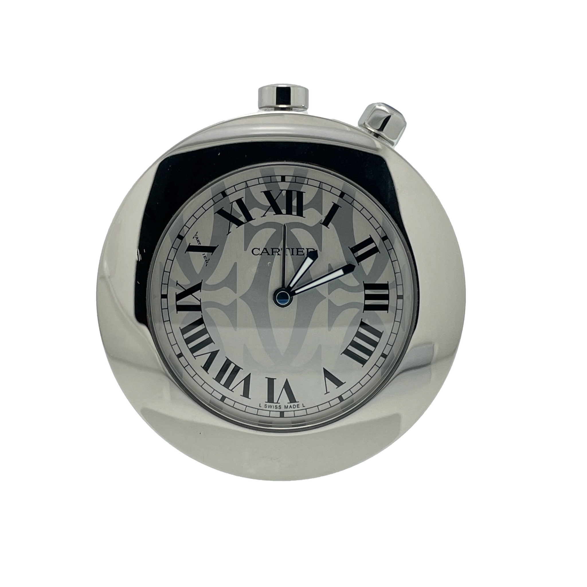Pendulette/réveil De Bureau Vintage Chopard Ice Cube - Avec Boîte D'origine - Occasion