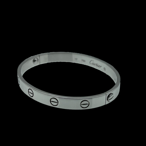 BRACELETS CARTIER LOVE EN OR GRIS 18K TAILLE 17 – Image 2