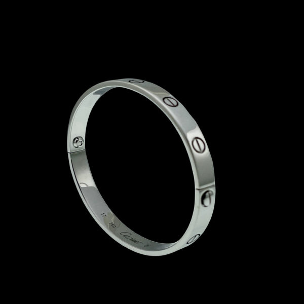 BRACELETS CARTIER LOVE EN OR GRIS 18K TAILLE 17 – Image 3