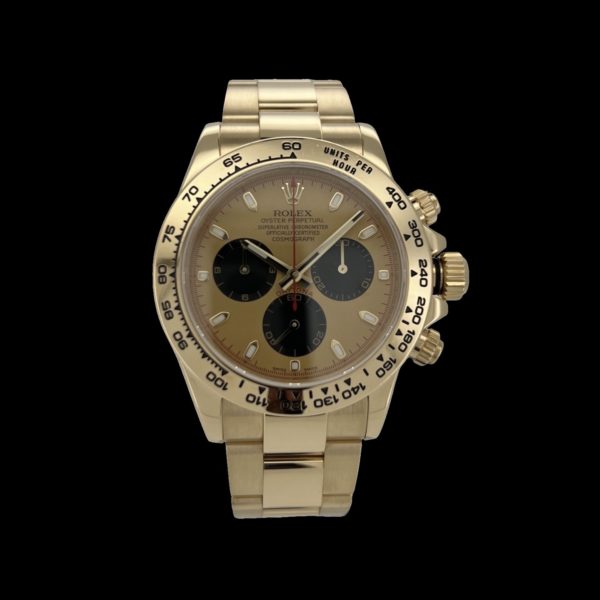 ROLEX DAYTONA COSMOGRAF CADRAN PAUL NEWMAN EN OR JAUNE 750 Réf. 116508