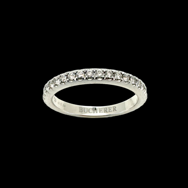 BAGUE CARL BUCHERER JOY EN OR GRIS 750 SERTIE DE DIAMANTS