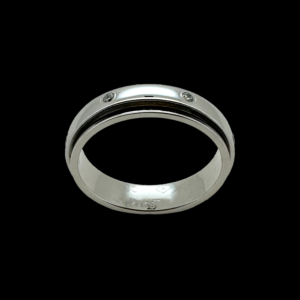 BAGUE PIAGET POSSESSION EN OR GRIS 750 SERTIE DE 7 DIAMANTS