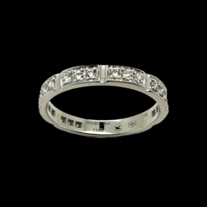 BAGUE MAUBOUSIN AMOUR DE MA VIE EN OR GRIS 750 & 27 DIAMANTS