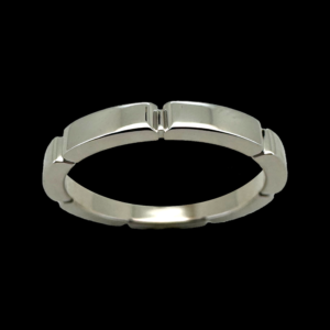 BAGUE CARTIER ALLIANCE MAILLON PANTHÈRE EN OR GRIS 750