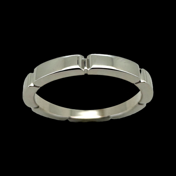 BAGUE CARTIER ALLIANCE MAILLON PANTHÈRE EN OR GRIS 750