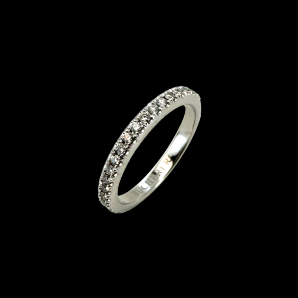 BAGUE CARL BUCHERER JOY EN OR GRIS 750 SERTIE DE DIAMANTS – Image 2
