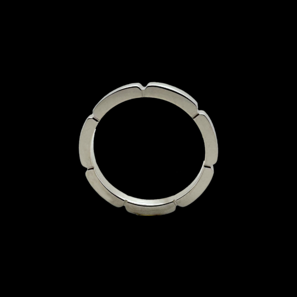 BAGUE CARTIER ALLIANCE MAILLON PANTHÈRE EN OR GRIS 750 – Image 2